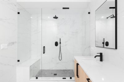 Luxury Black Frame Shower