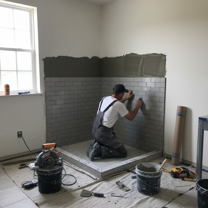 Shower Base Installation