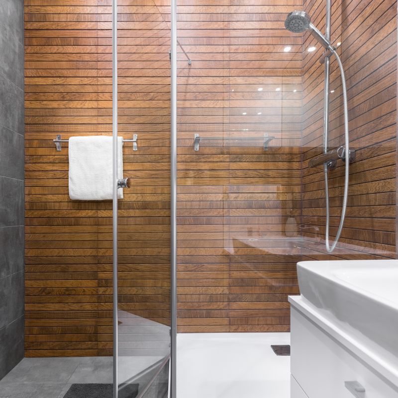Finished Shower Enclosure